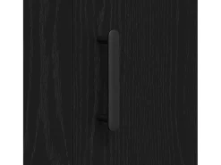 Vitrina Roble negro 90 x 34 x 80 cm Madera contrachapada