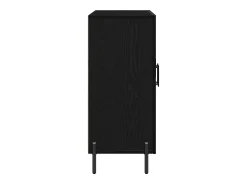 Vitrina Roble negro 90 x 34 x 80 cm Madera contrachapada
