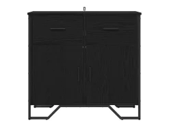 Vitrina Roble negro 79.5 x 35.5 x 74.5 cm Madera contrachapada