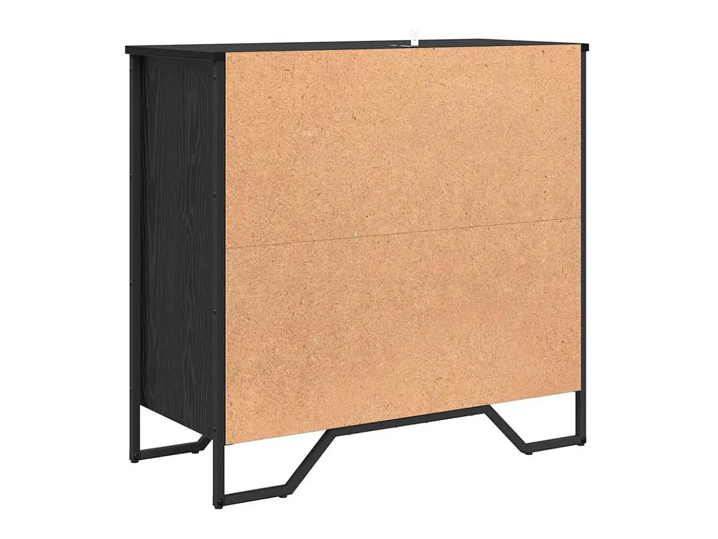 Vitrina Roble negro 79.5 x 35.5 x 74.5 cm Madera contrachapada