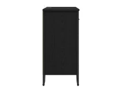 Vitrina Roble negro 79.5 x 35.5 x 74.5 cm Madera contrachapada