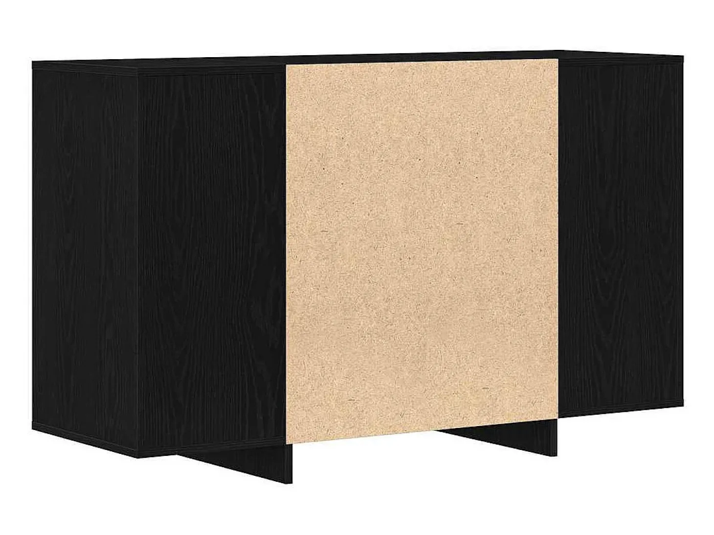Vitrina Roble negro 120 x 41 x 75 cm Madera contrachapada