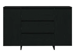 Vitrina Roble negro 120 x 41 x 75 cm Madera contrachapada