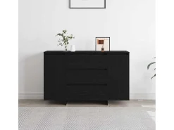 Vitrina Roble negro 120 x 41 x 75 cm Madera contrachapada