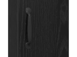 Vitrina Roble negro 34.5 x 34 x 90 cm Madera contrachapada