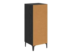 Vitrina Roble negro 34.5 x 34 x 90 cm Madera contrachapada