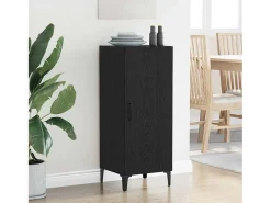 Vitrina Roble negro 34.5 x 34 x 90 cm Madera contrachapada