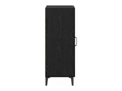 Vitrina Roble negro 34.5 x 34 x 90 cm Madera contrachapada