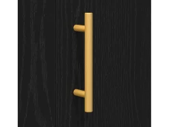 Vitrina Roble negro 90 x 34 x 80 cm Madera contrachapada