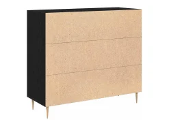 Vitrina Roble negro 90 x 34 x 80 cm Madera contrachapada