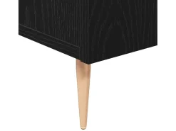 Vitrina Roble negro 90 x 34 x 80 cm Madera contrachapada