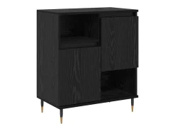 Vitrina Roble negro 60 x 35 x 70 cm Madera contrachapada