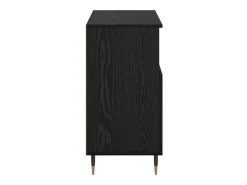 Vitrina Roble negro 60 x 35 x 70 cm Madera contrachapada