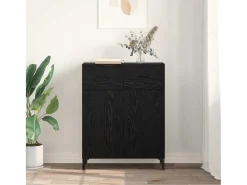 Vitrina Roble negro 34 x 69.5 x 90 cm Madera contrachapada