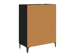 Vitrina Roble negro 34 x 69.5 x 90 cm Madera contrachapada