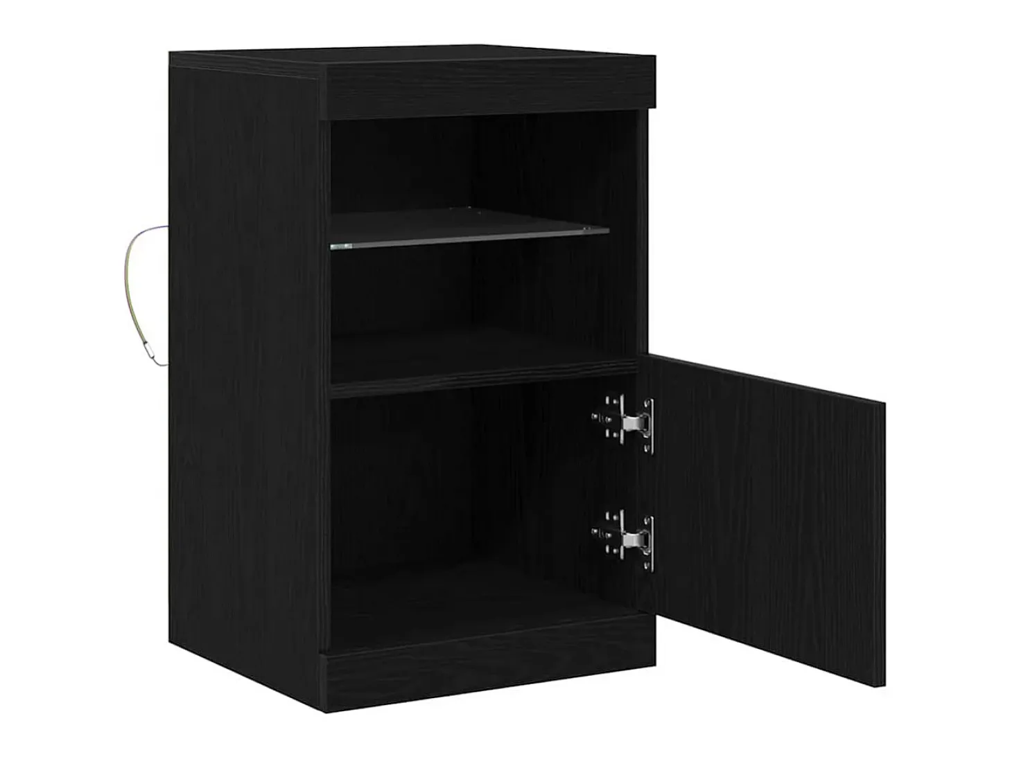 Vitrina Roble negro 41 x 37 x 67 cm Madera contrachapada