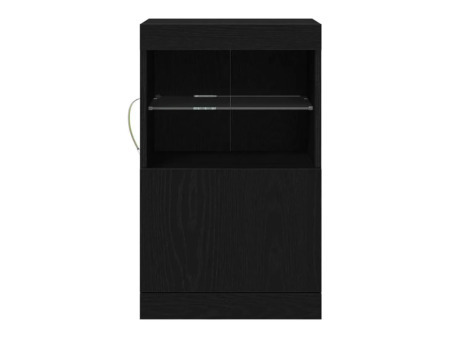 Vitrina Roble negro 41 x 37 x 67 cm Madera contrachapada