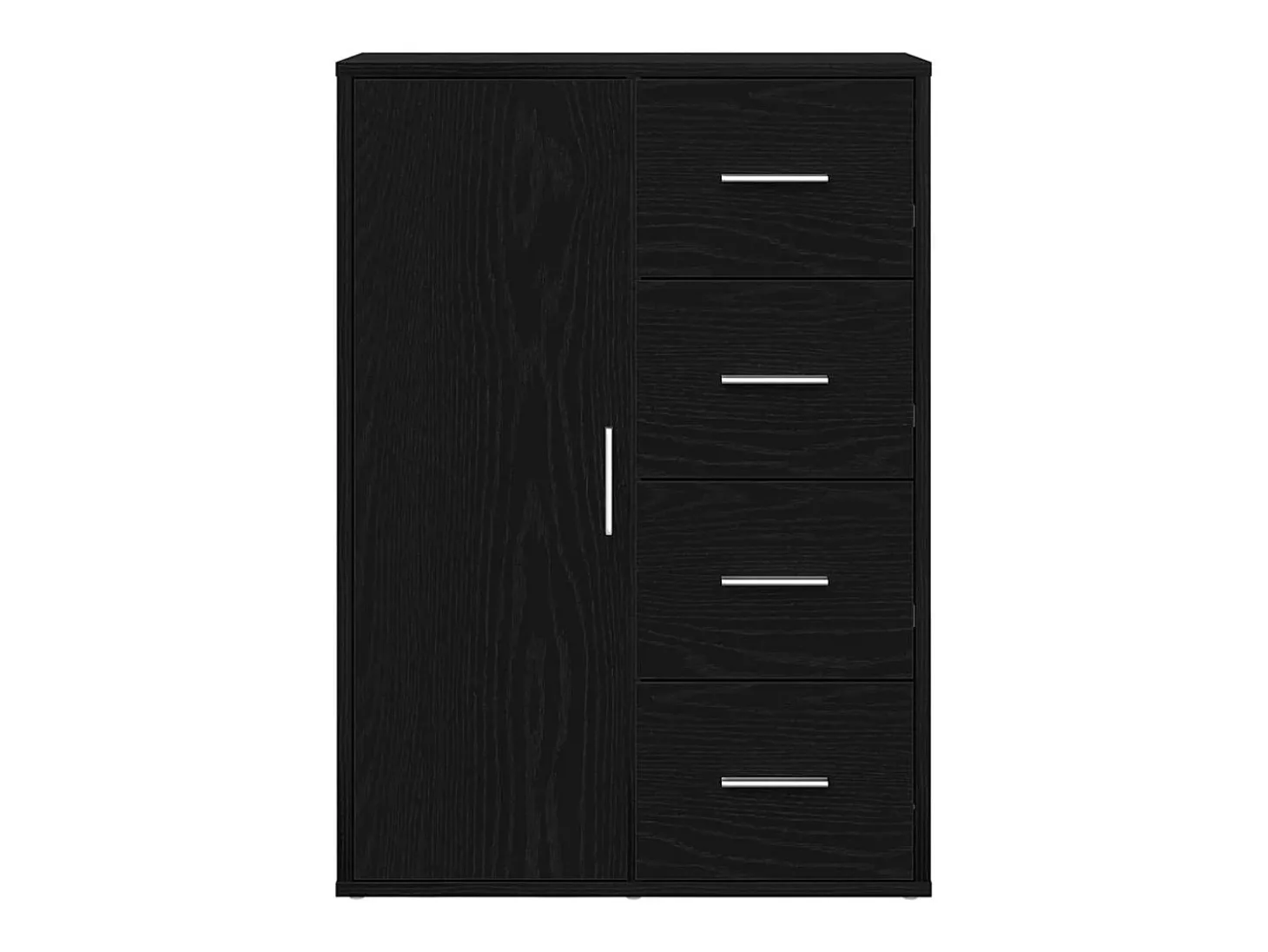 Vitrina Roble negro 60 x 31 x 84 cm Madera contrachapada
