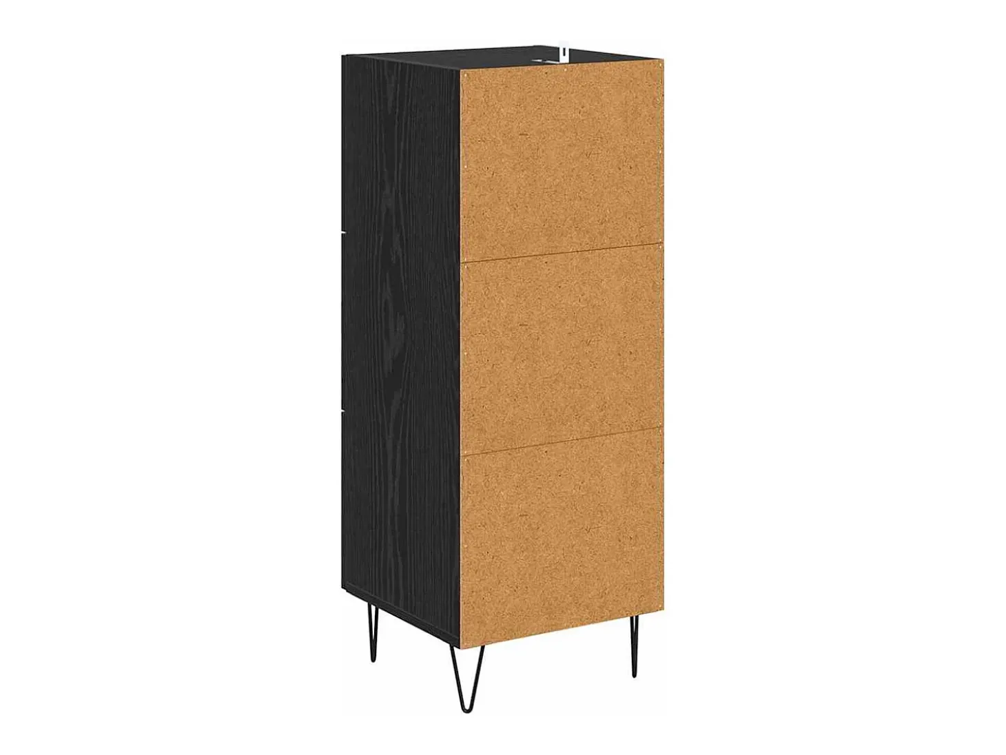 Vitrina Roble negro 34 x 34.5 x 90 cm Madera contrachapada