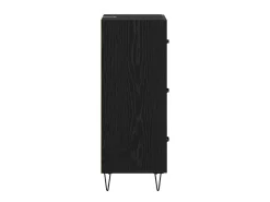 Vitrina Roble negro 34 x 34.5 x 90 cm Madera contrachapada