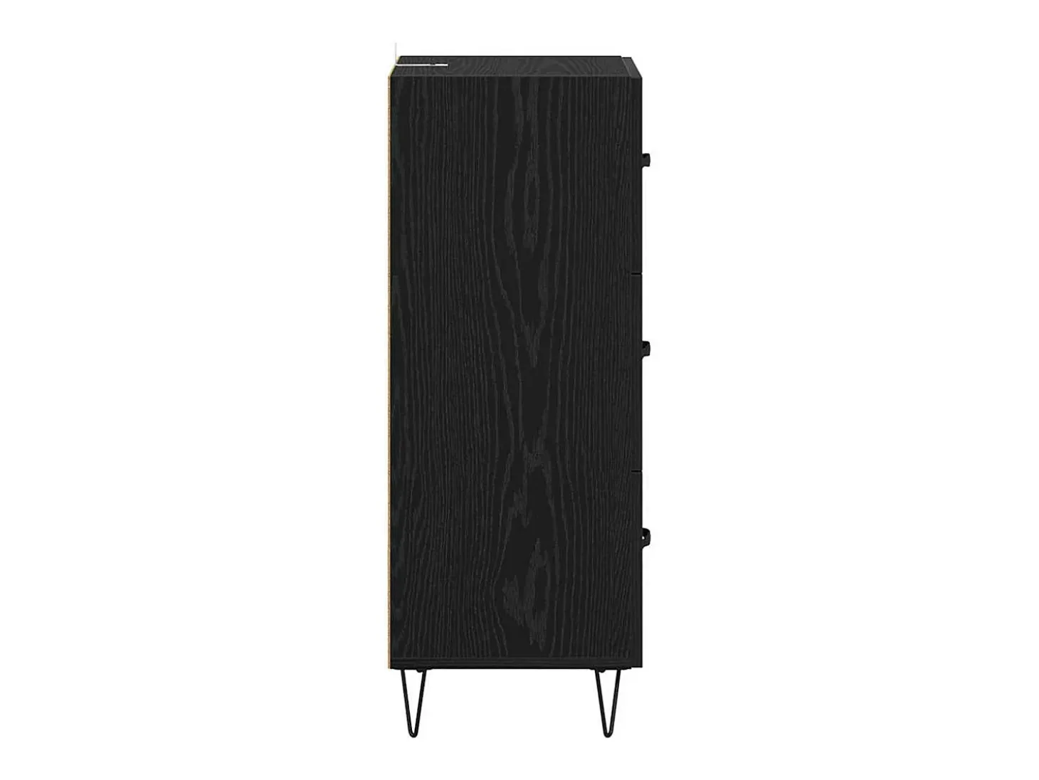 Vitrina Roble negro 34 x 34.5 x 90 cm Madera contrachapada