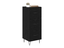 Vitrina Roble negro 34 x 34.5 x 90 cm Madera contrachapada