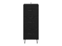 Vitrina Roble negro 34 x 34.5 x 90 cm Madera contrachapada