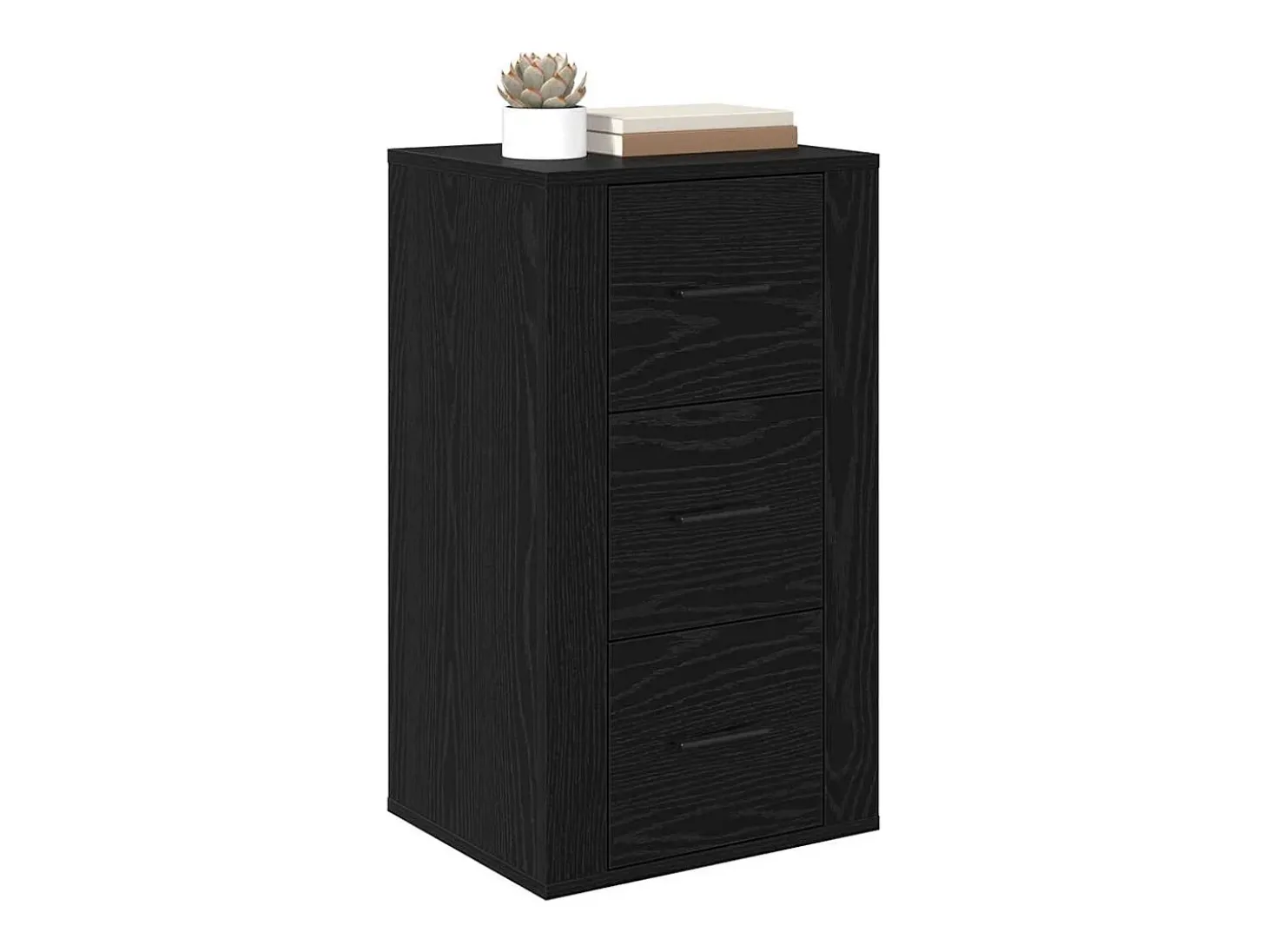 Vitrina Roble negro 40 x 33 x 70 cm Madera contrachapada
