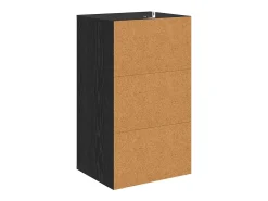 Vitrina Roble negro 40 x 33 x 70 cm Madera contrachapada