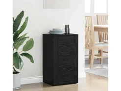 Vitrina Roble negro 40 x 33 x 70 cm Madera contrachapada