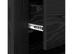 Vitrina Roble negro 40 x 33 x 70 cm Madera contrachapada