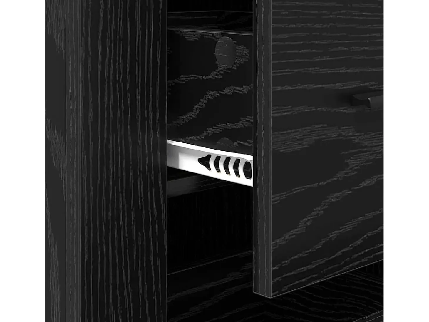 Vitrina Roble negro 40 x 33 x 70 cm Madera contrachapada