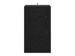 Vitrina Roble negro 40 x 33 x 70 cm Madera contrachapada