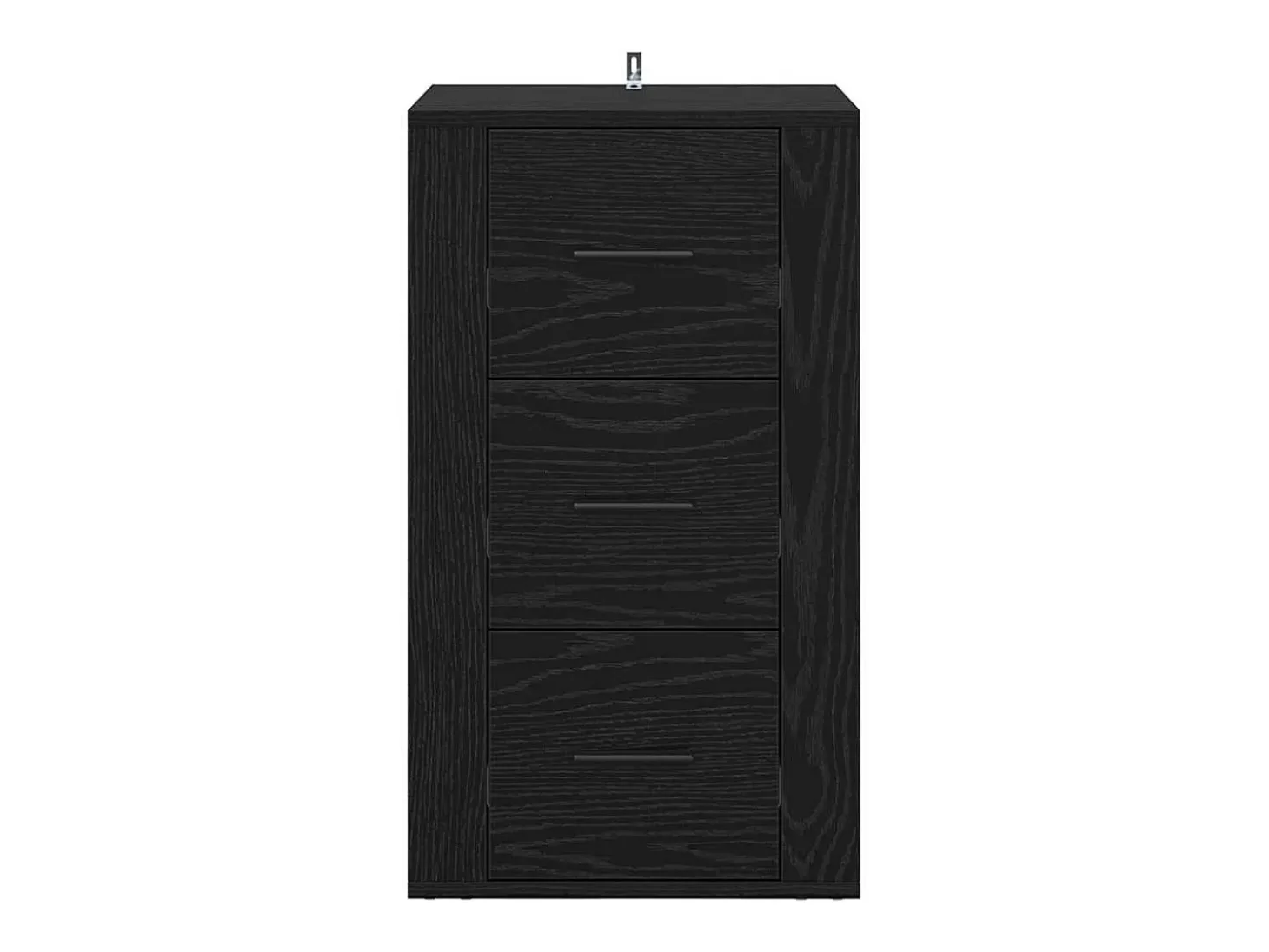 Vitrina Roble negro 40 x 33 x 70 cm Madera contrachapada