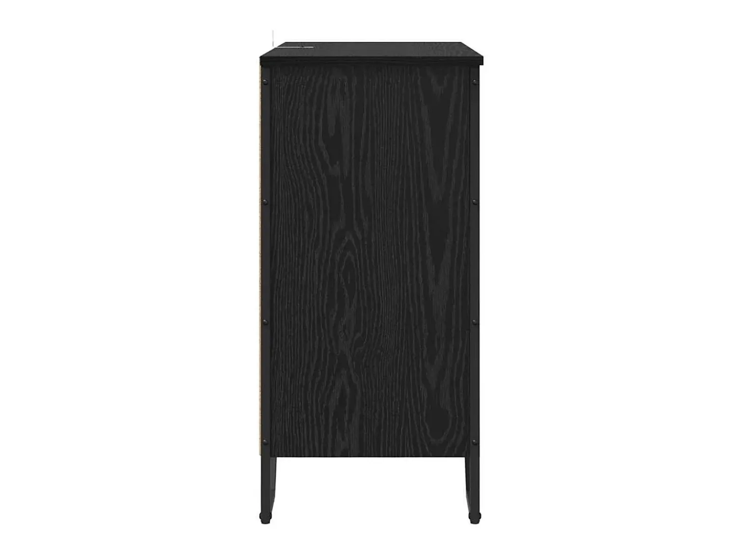 Vitrina Roble negro 78 x 35.5 x 74.5 cm Madera contrachapada