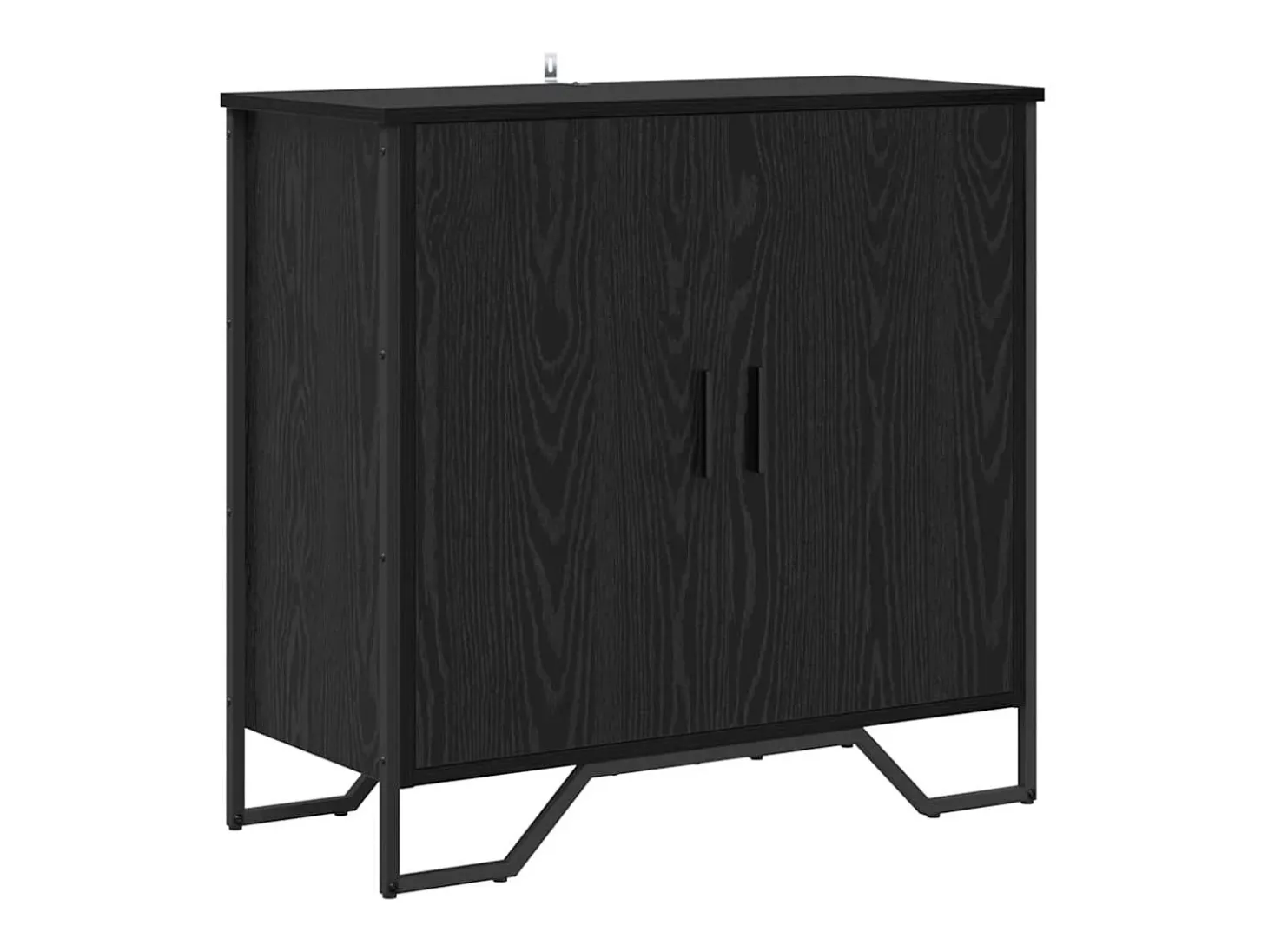 Vitrina Roble negro 78 x 35.5 x 74.5 cm Madera contrachapada