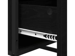 Vitrina Roble negro 35.5 x 35 x 76 cm Madera contrachapada