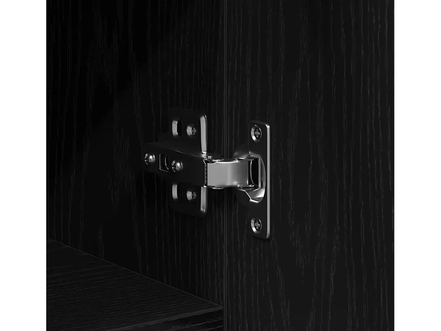 Vitrina Roble negro 100 x 36 x 60 cm Madera contrachapada