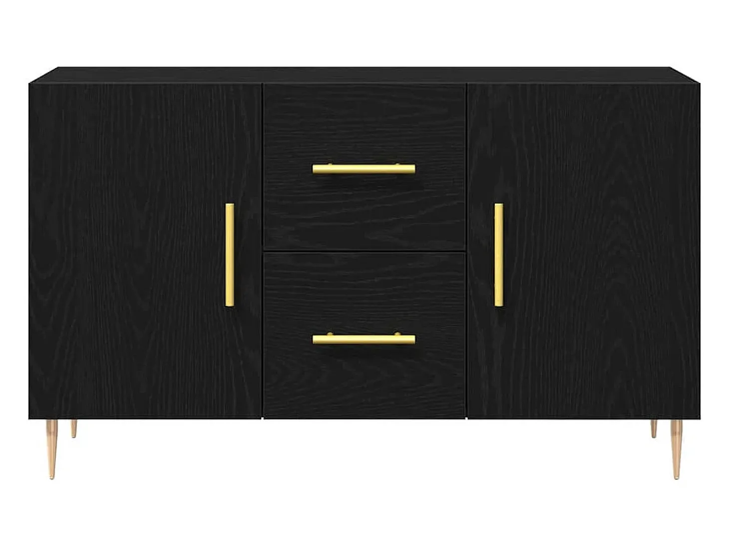 Vitrina Roble negro 100 x 36 x 60 cm Madera contrachapada