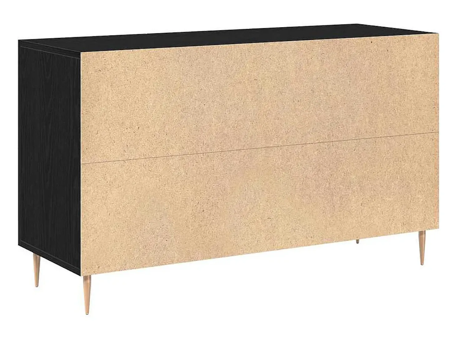 Vitrina Roble negro 100 x 36 x 60 cm Madera contrachapada