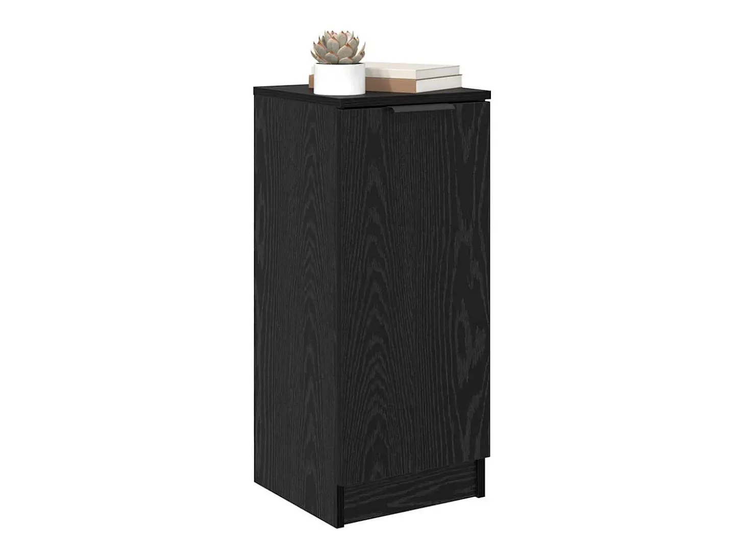Vitrina Roble negro 30 x 30 x 70 cm Madera contrachapada