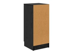Vitrina Roble negro 30 x 30 x 70 cm Madera contrachapada