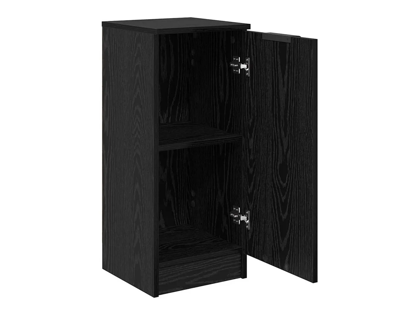Vitrina Roble negro 30 x 30 x 70 cm Madera contrachapada
