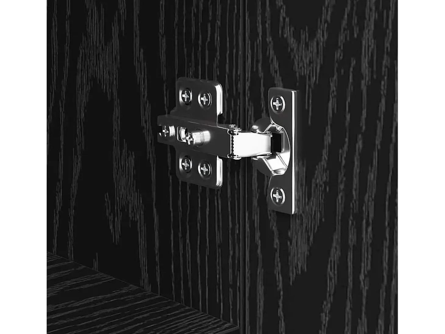 Vitrina Roble negro 30 x 30 x 70 cm Madera contrachapada