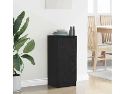 Vitrina Roble negro 30 x 30 x 70 cm Madera contrachapada