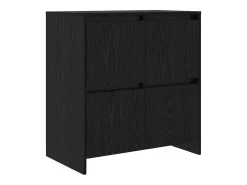 Vitrina Roble negro 70 x 41 x 75 cm Madera contrachapada