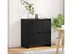 Vitrina Roble negro 70 x 41 x 75 cm Madera contrachapada