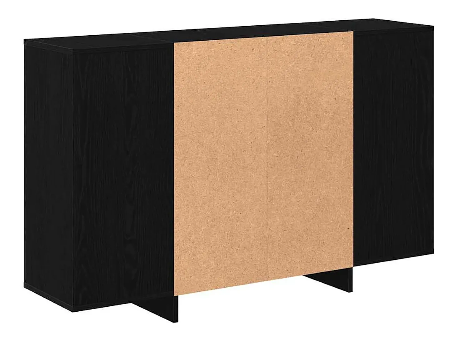 Vitrina Roble negro 120 x 30 x 75 cm Madera contrachapada