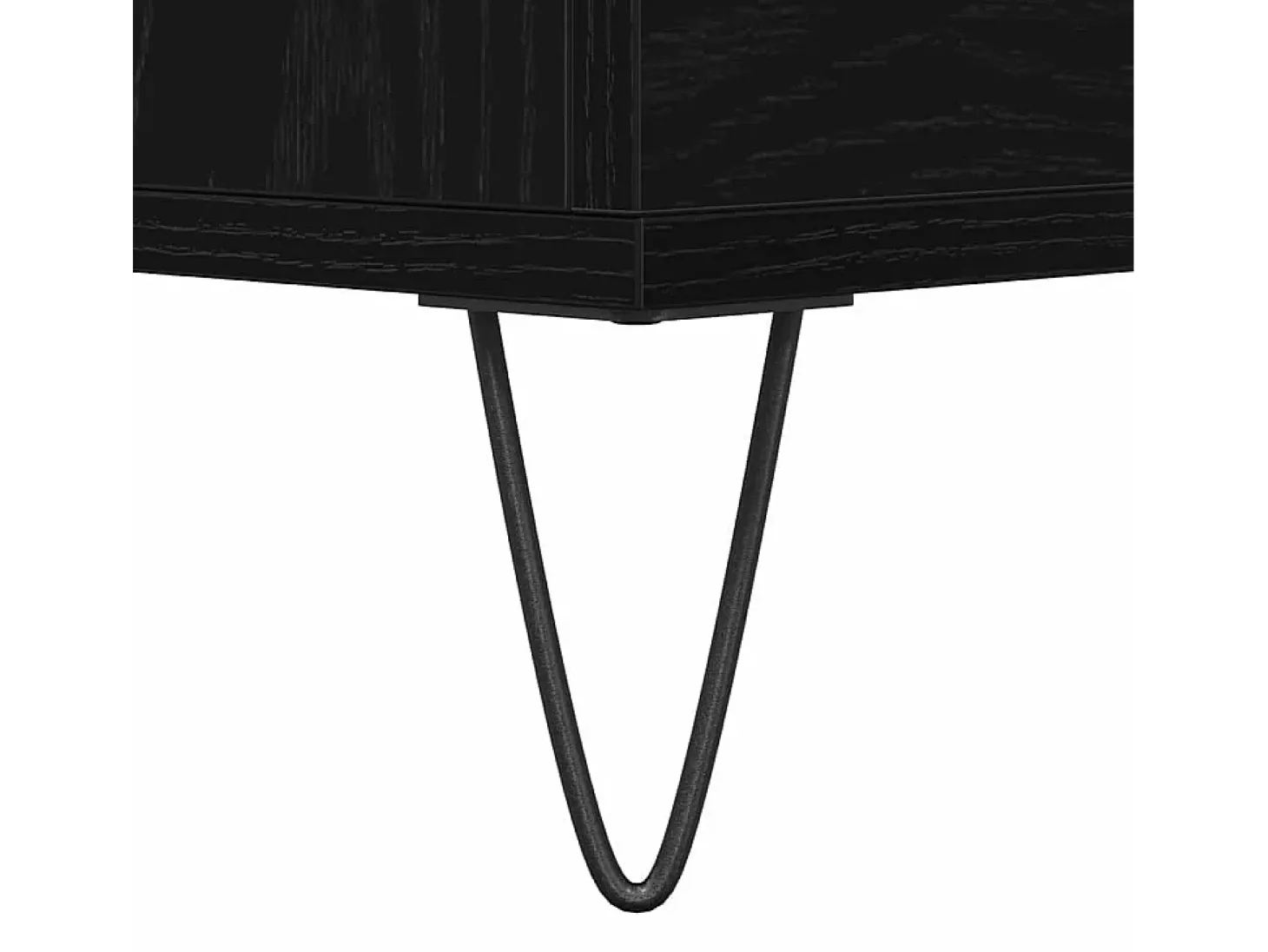 Vitrina Roble negro 60 x 35 x 70 cm Madera contrachapada