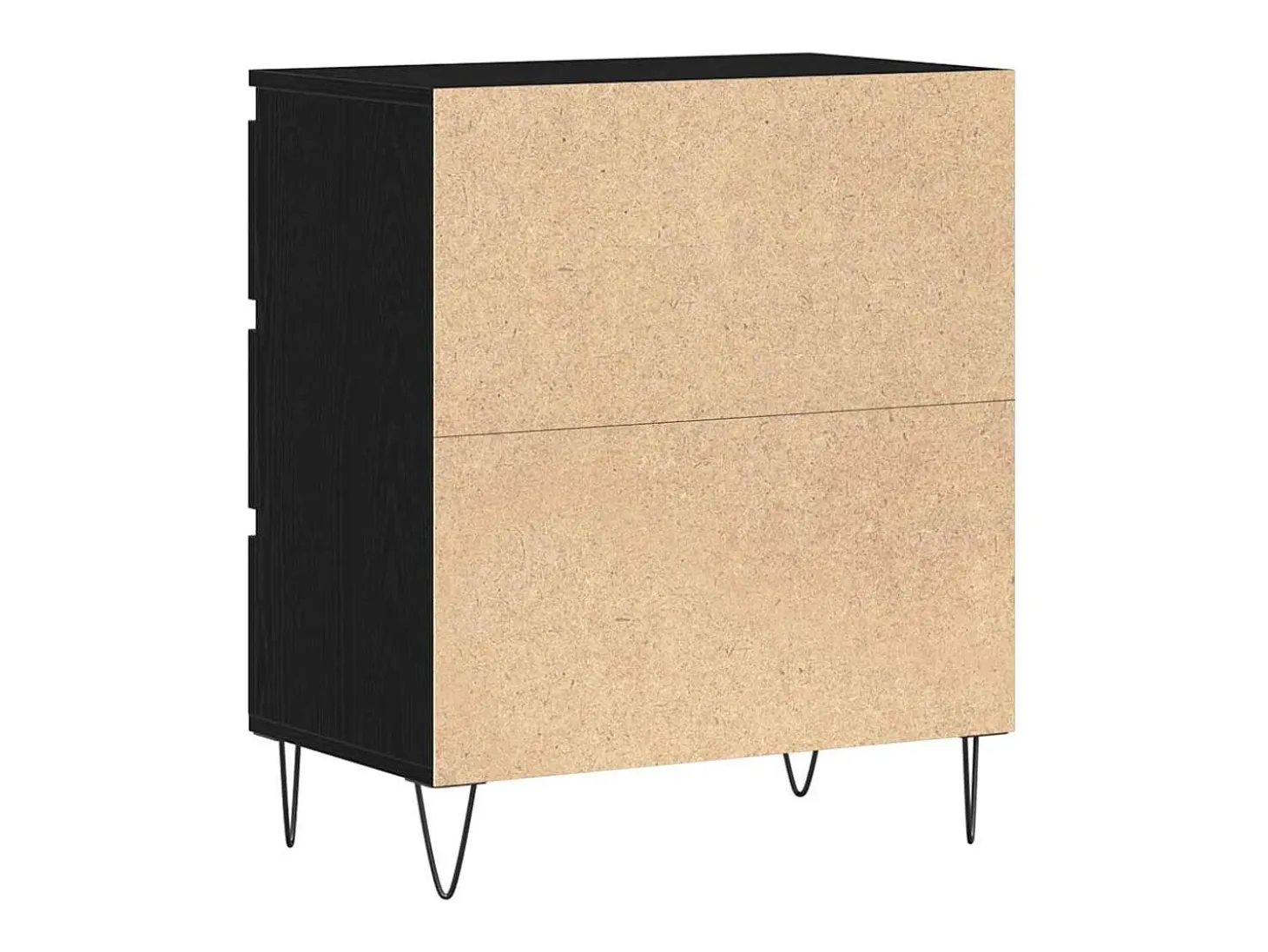 Vitrina Roble negro 60 x 35 x 70 cm Madera contrachapada
